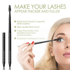 EASITENSION spiral lash brush helps separate lashes for a clean, natural look