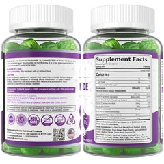 Gummies shown as easy to chew with vibrant color