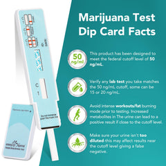 15-pack Easy@Home THC urine test kit contents displayed