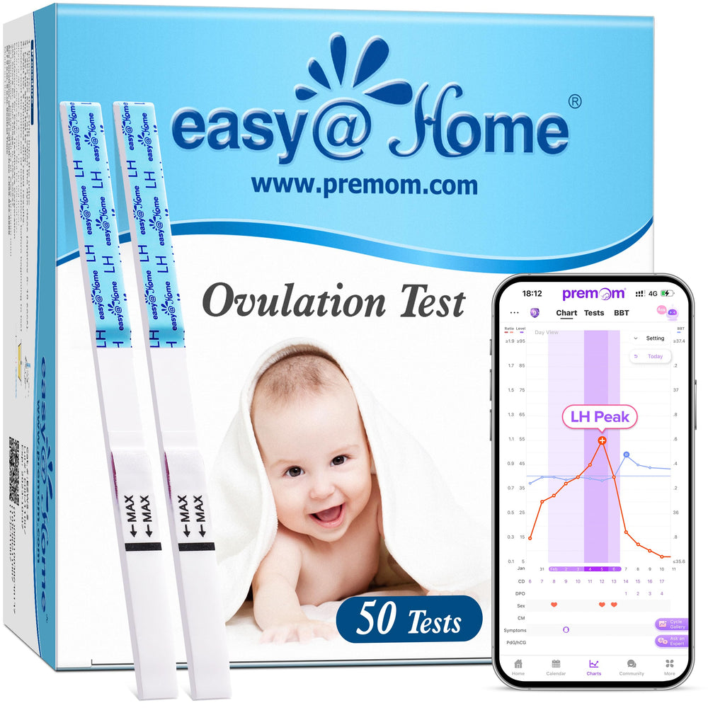 Easy@Home Ovulation Test Strips 50-Pack front view