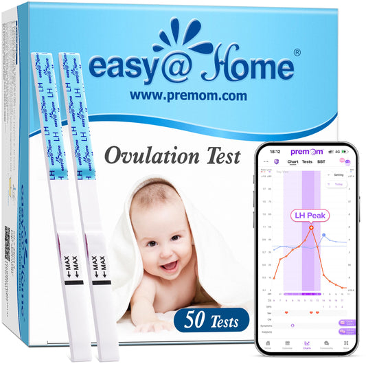 Easy@Home Ovulation Test Strips 50-Pack front view