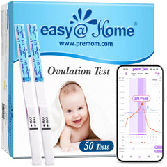 Easy@Home Ovulation Test Strips 50-Pack front view