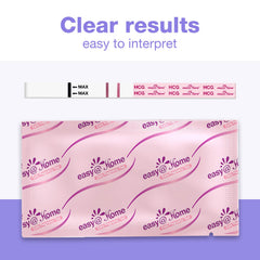 Back view of Easy@Home 50-pack pregnancy test strips EZW1-S:50