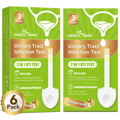 Front view of Easy@Home UTI Test Strips 6 Pack
