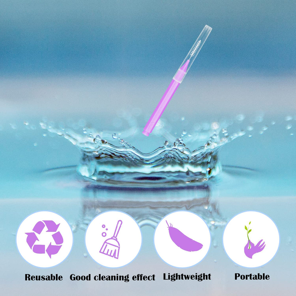 Interdental brush toothpick in orange color