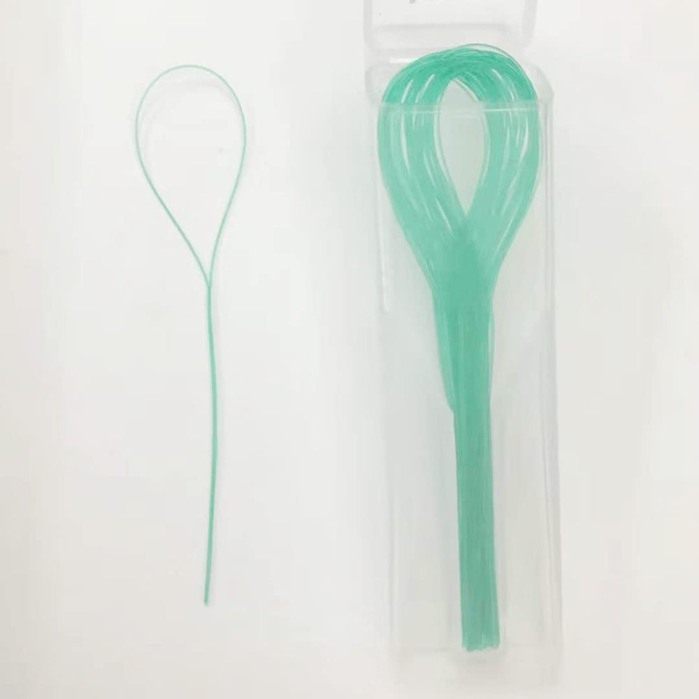 Close-up of nylon loop design on EasyHonor floss threader