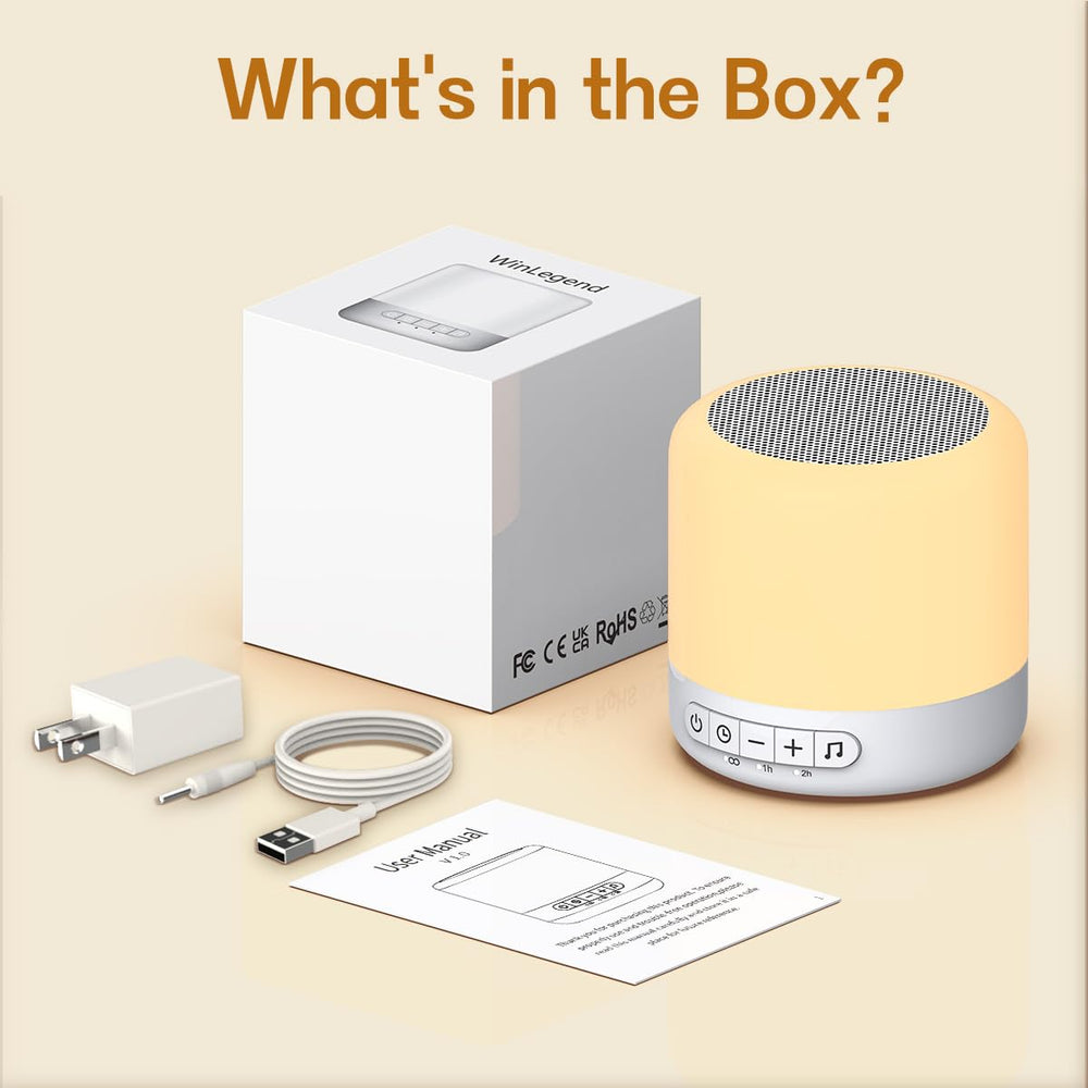 Easysleep sound machine in use shows timer scheduling and memory feature