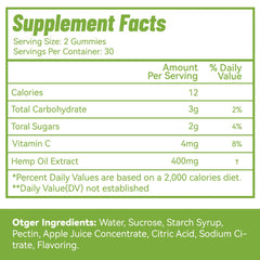 EAZGOO Hemp Gummies bottle back with label