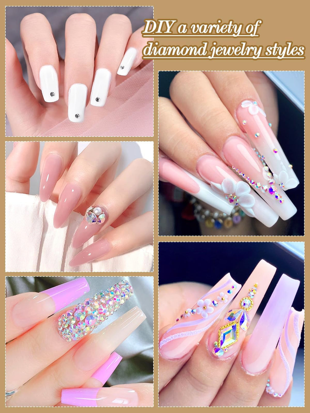 EBANKU nail brush, dappen dish, and tools for precise application.