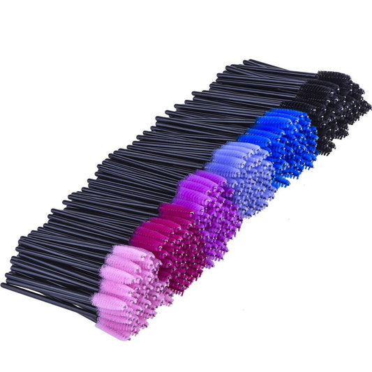 EBOOT colored mascara wands with multicolor heads for precise lash separation on the go.