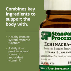 Gluten-free, non-dairy and non-soy Echinacea-C bottle label