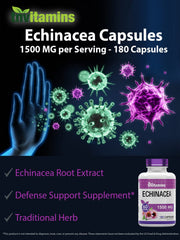 Lab-tested Echinacea capsules manufactured in the USA