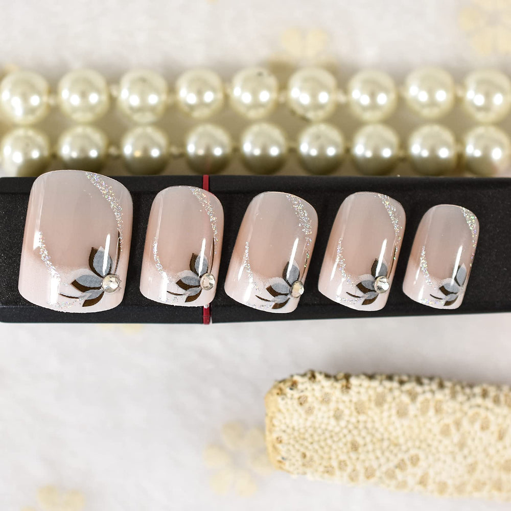 EchiQ 24-piece nail set in 12 sizes with adhesive tabs for versatile fit