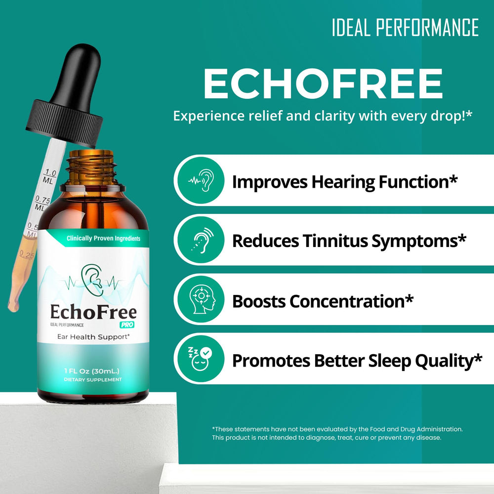 Echo Free Tinnitus Drops 2-pack packaging