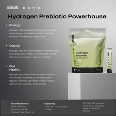 Echo Water used outdoors by a hiker emphasizing portable hydration and digestive support