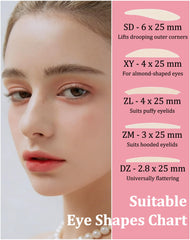 Variety pack displays different shapes for versatile eye styling