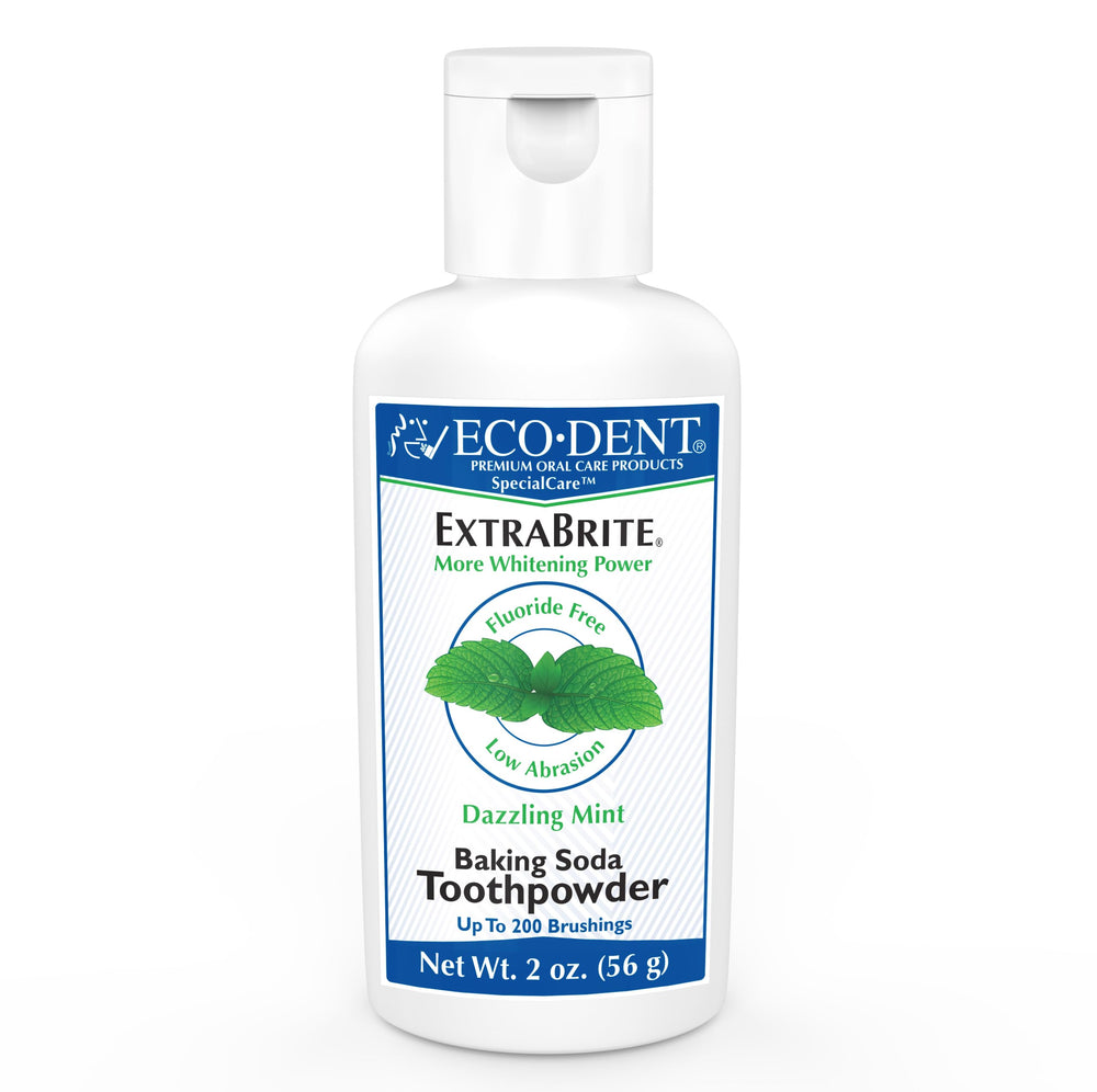 Eco-Dent ExtraBrite Mint Tooth Powder packaging front view