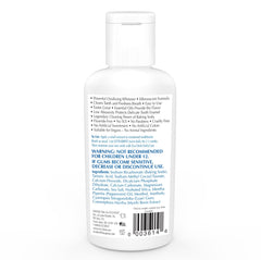 Close-up of the jar for Eco-Dent ExtraBrite Mint Toothpowder