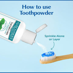 Scoop of Eco-Dent baking soda tooth powder