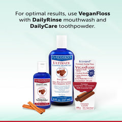 Eco-Dent VeganFloss box showing 100 yards per pack