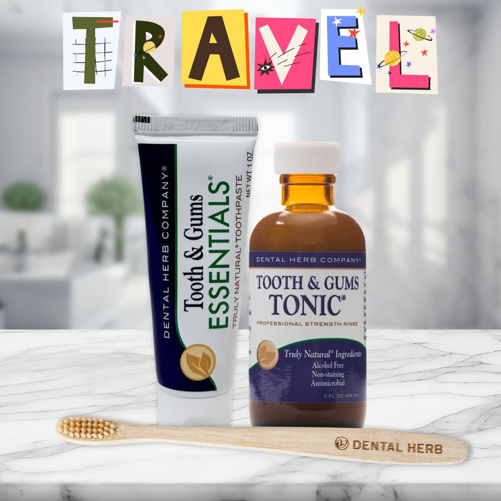 Eco-friendly bamboo toothbrush included in the kit
