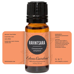 Eco-friendly packaging for Edens Garden Ravintsara essential oil