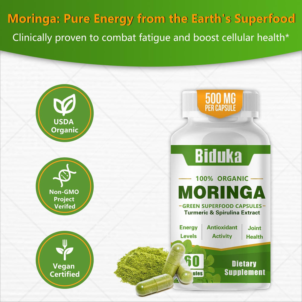 Eco-friendly packaging for Organic Moringa Capsules