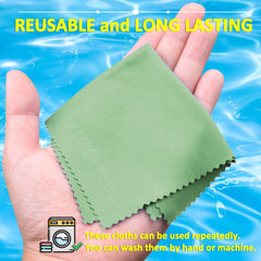 Microfiber cloth cleaning camera lens