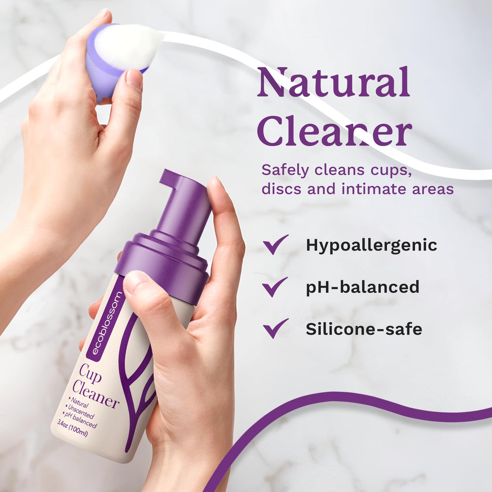 EcoBlossom 5oz travel-size bottle is convenient for on-the-go hygiene.