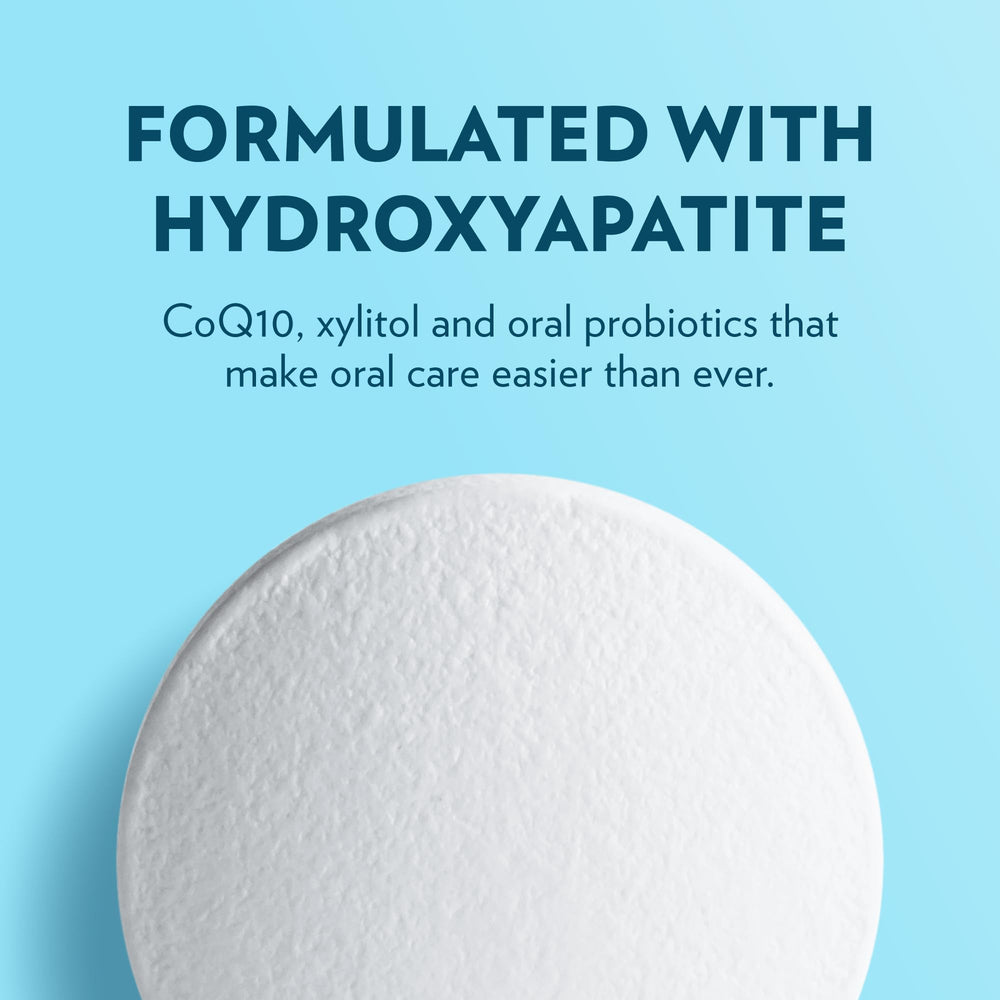 Peppermint mouthwash tablets dissolving in water