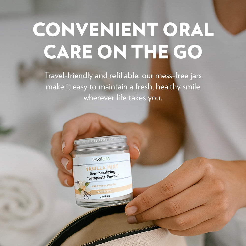 Travel-ready jar for on-the-go brushing