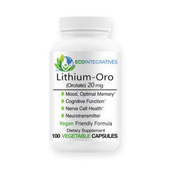 EcoIntegratives Lithium Orotate 20 mg bottle label
