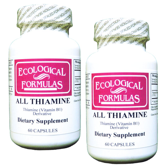 Ecological Formulas All Thiamine B1 50 mg 120 capsules two sealed bottles