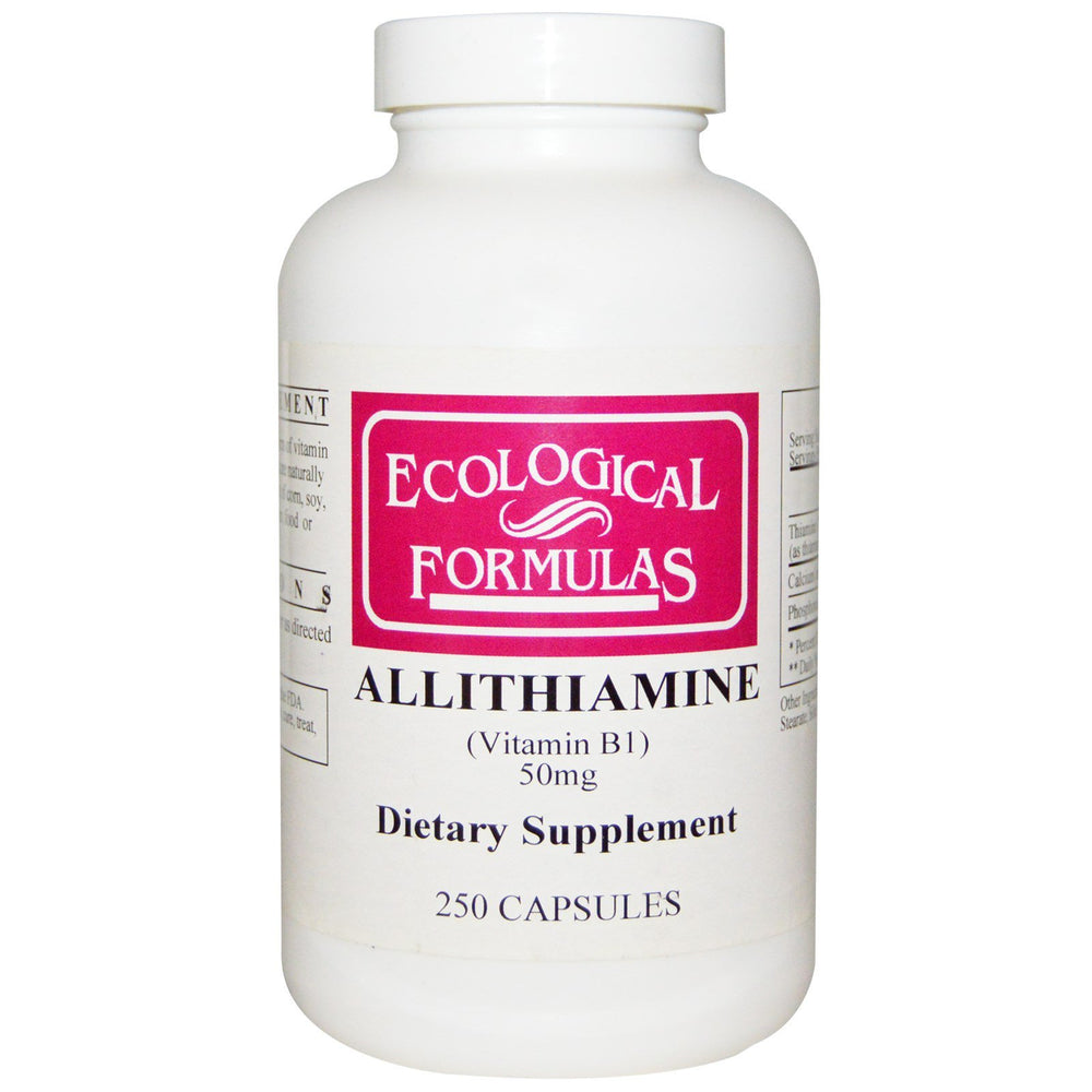 Ecological Formulas Allithiamine Vitamin B1 50 mg - 250 capsules bottle