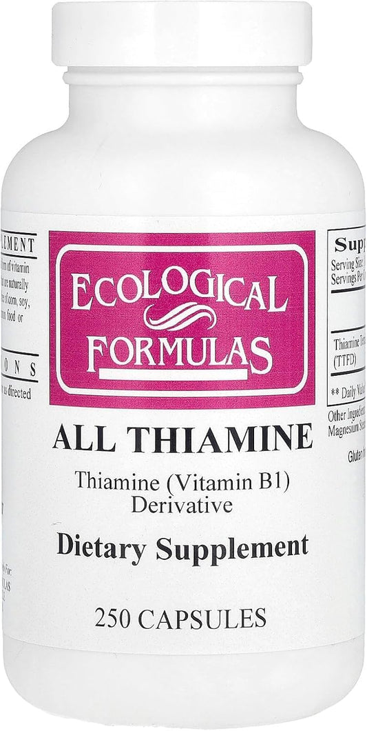 Ecological Formulas Allithiamine B1 50 mg 250 capsules bottle front view