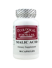 Ecological Formulas Malic Acid 600 mg capsules bottle with white capsules