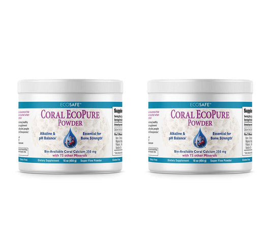 EcoPure Coral Calcium Powder 16 oz – front view