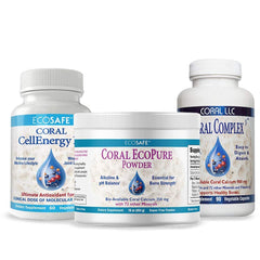 One gram serving of EcoPure coral calcium powder