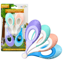 Teething pad attachment on Ecovona toothbrush