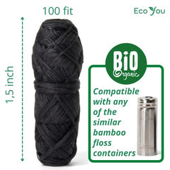 Packaging: recycled kraft box for EcoYou bamboo charcoal floss