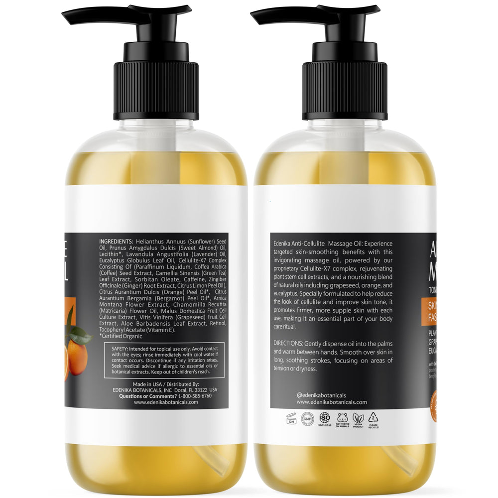 Hydrated, smooth skin after using Edenika Anti-Cellulite Massage Oil