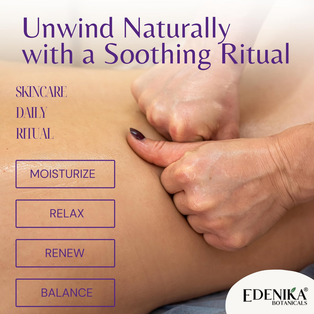 Edenika Botanicals Lavender Massage Oil 2-pack packaging