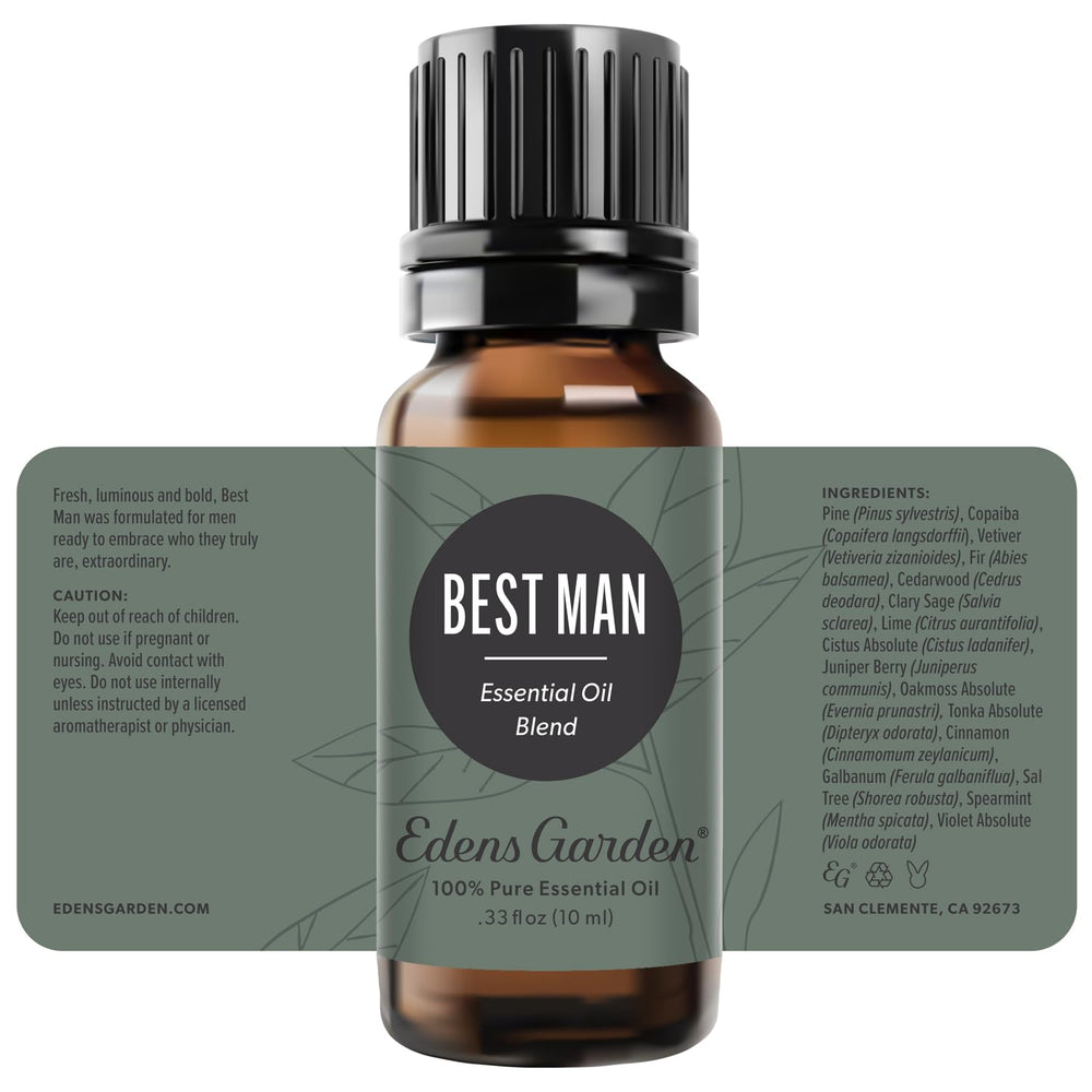 Nine bottles of Edens Garden Best Man Essential Oil Blend