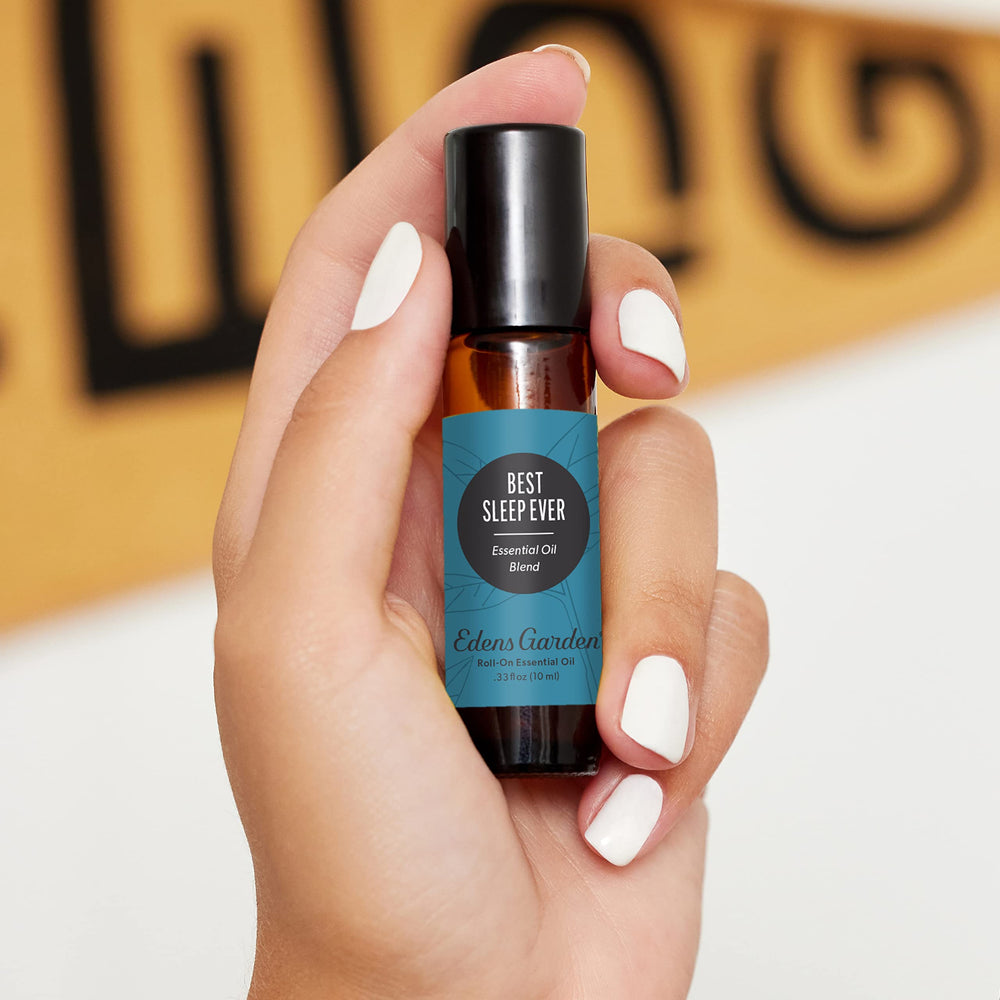 Side view of Best Sleep Ever roll-on bottle