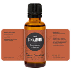 Edens Garden logo with cinnamon imagery