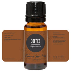 Edens Garden coffee essential oil packaging and branding