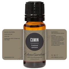 Edens Garden brand logo with cumin essential oil