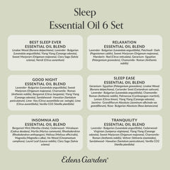 Diffuser use with Sleep Essential Oils 6-Set