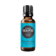 Front view of Edens Garden Eucalyptus Globulus essential oil 30 ml bottle