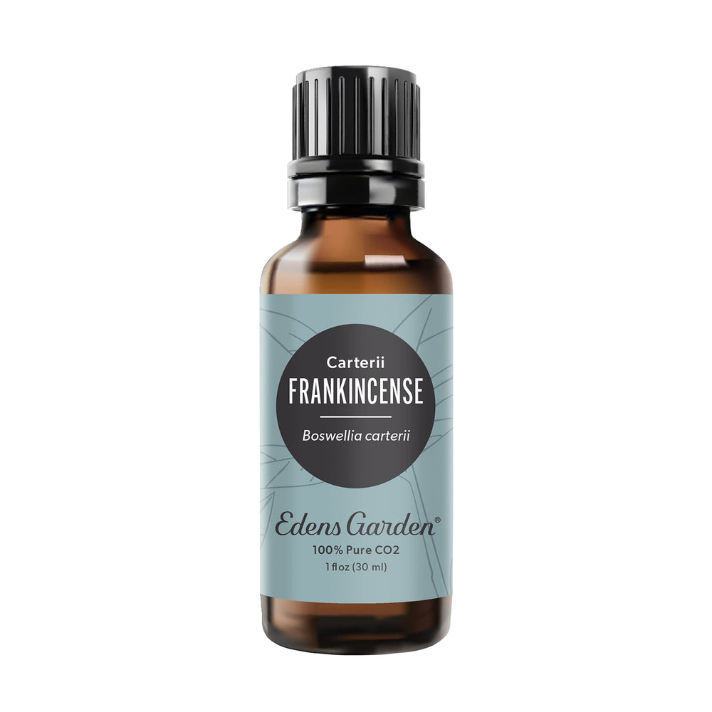 Edens Garden Frankincense CO2 essential oil bottle 30 ml front view